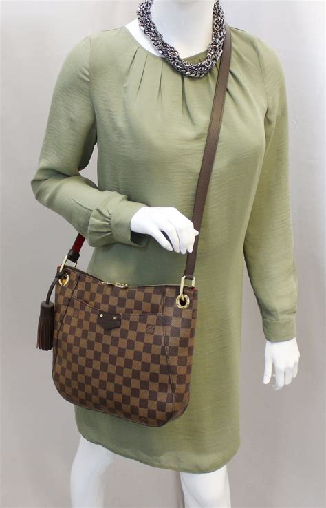 louis vuitton south bank besace damier ebene brown|louis vuitton south bank bags.